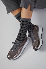 Gusto Bağcıklı Sneaker - Gri - 1