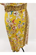 BSL Kadın Kuşaklı Elbise - 3