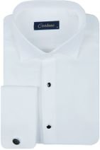 Centone Beyaz Comfort Fit Duble Manşet Gömlek 19-0212 - 1