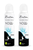 Emotion 2 Adet Black&white Invisible Fresh Kadın Deodorant 150 Ml - 1