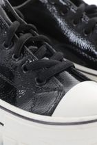 Oblavion Rena Siyah Rugan Kanvas Sneaker - 5