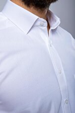 Daniel Bessi Klasik Uzun Kollu Düz Beyaz Erkek Gömlek 460-845 - 4