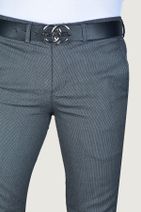 Terapi Men Erkek Antrasit Slim Fit Italyan Kesim Keten Pantolon - 3