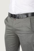 Terapi Men Erkek Antrasit Slim Fit Italyan Kesim Keten Pantolon - 4