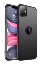 CEPSTOK Apple Iphone 11 Kılıf Ultra Ince Tıpalı Soket Korumalı Kamera Korumalı Mat Siyah Slim Silikon - 1