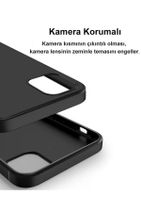 CEPSTOK Apple Iphone 11 Kılıf Ultra Ince Tıpalı Soket Korumalı Kamera Korumalı Mat Siyah Slim Silikon - 4