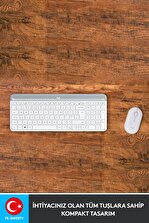 logitech MK470 Kablosuz İnce Türkçe Klavye Mouse Seti - Beyaz - 2