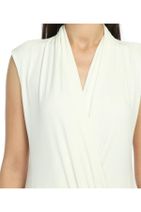 Bulalgiy Kadın Kırık Beyaz Kolsuz Body Bluz - Bga477311 - 4