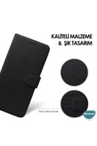 Microsonic Mate 20 Lite Kılıf Fabric Book Wallet Lacivert - 4