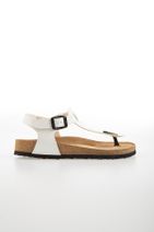 Pierre Cardin Pc-5056 Beyaz Kadın Sandalet - 1
