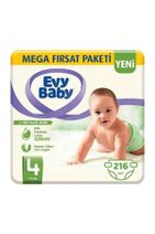 Evy Baby Bebek Bezi 4 Beden 7-14 Kg Mega Fırsat Paketi 216' Lı ( 54x4 ) - 1