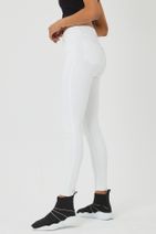 Genel Markalar Kadın Beyaz Yüksek Bel Skınny Pantolon - 3