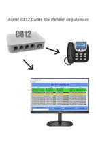 ALATEL C812 Caller Id (çift Hatlı) + Rehber Yazılımı - 1