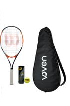 Wilson Matchpoint Xl Yetişkin Tenis Raketi + Us Open Tenis Topu + Voven Tenis Raket Kılıfı Seti - 1