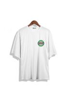 Shout Unisex Beyaz Oversize Limited Edition Heineken Vintage T-shirt - 1