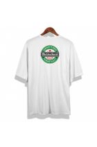 Shout Unisex Beyaz Oversize Limited Edition Heineken Vintage T-shirt - 2