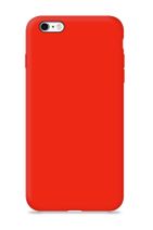 MobileGaraj Iphone 6/6s Kırmızı Içi Kadife Uzy Lansman Silikon Kılıf - 1