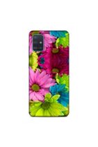 Pickcase Samsung Galaxy A51   Renkli Çiçekler   Desenli Arka Kapak - 1