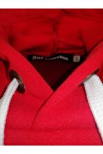 Raf Coll Ünisex Kırmızı Kapşonlu Sweatshirt - 3
