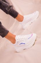 SOHO Beyaz-Neon Kadın Sneaker 15858 - 4