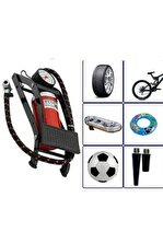 Biotech Kalın Piston Basınç Göstergeli Ayak Pompası Bisiklet Top Araba Şişirme Pompası - 3