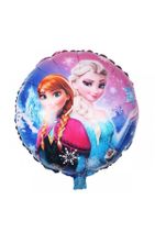 Frozen Elsa Anna Yuvarlak Folyo Balon 45 cm 1 Adet - 1