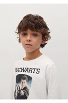 MANGO Kids Erkek Çocuk Beyaz Harry Potter Baskılı Tişört - 7
