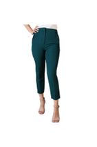 The pantolon Thepantolon Biye Detaylı Koyu Yeşil Bayan Havuç Pantolon - 1