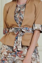 JEANNE DARC Çiçek Desenli Şifon Elbise Pamuk Kumaş Ceket Je90011 - 4