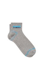 Mavi Logo Baskılı Gri Soket Çorap 092523-33396 - 1