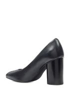 Nine West Hakiki Deri Siyah Kadın Klasik Topuklu Ayakkabı 25028382-169 - 4