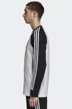 adidas Erkek Originals Sweatshirt - 3-Stripes Ls T - DH5793 - 2