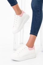 SOHO Beyaz Pudra Kadın Sneaker 9641 - 1