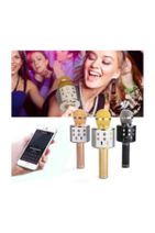 Wster Karaoke Mikrofon Bluetooth Hoparlör Aux Usb Mikro Sd Kart Girişli Türkçe Içerikli Siyah - 3