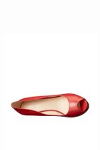 Nine West Hakiki Deri Kırmızı Kadın Topuklu Ayakkabı 25011147-1TF - 6