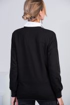 Cool & Sexy Kadın Siyah Yıldızlı Sweatshirt M231 - 3