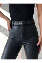 Fiori Kuşgözü Detaylı Kadın Kemer Pantolon Kemeri Ceket Kemeri Gothic Kemer - 1