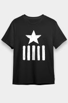ZOKAWEAR Captain America Siyah Unisex Tişört T-shirt - 1