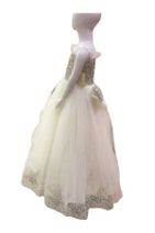Bella Kız Çoçuk Beyaz Abiye Elbise - 4