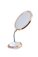 firsatgeldi Çift Taraflı Büyüteçli 360 Derece Eğilebilir Oval Makyaj Aynası - 1