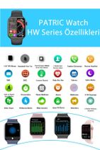 PATRİC Watch Hw Series Classic - 2021 Yeni Versiyon Iphone Ve Android Uyumlu Akıllı Saat - 2