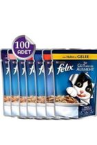 FELIX 100 Adet Karışık Kedi Maması - 1