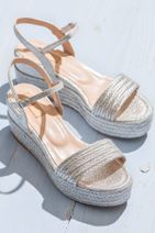 Elle Shoes Lame Kadın Sandalet - 1