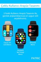 PATRİC Watch Hw Series Classic - 2021 Yeni Versiyon Iphone Ve Android Uyumlu Akıllı Saat - 4