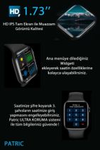 PATRİC Watch Hw Series Classic - 2021 Yeni Versiyon Iphone Ve Android Uyumlu Akıllı Saat - 3