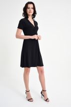 Laranor Kadın Siyah Yaka Detay Hareketli Etek Elbise 19L6573 - 3