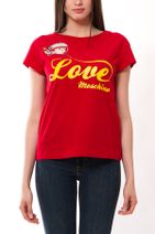 Moschino Kadın Kırmızı T-Shirt Mw154 - 1