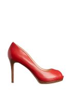 Nine West Hakiki Deri Kırmızı Kadın Topuklu Ayakkabı 25011147-1TF - 2