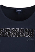 Armani Jeans Lacivert Kadın T-Shirt 6Y5T10 5Jabz 1581 - 3