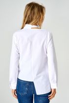 boutiquen Kadın Bebek Mavisi Yakası Beyaz Gömlek 10825 10825 - 4